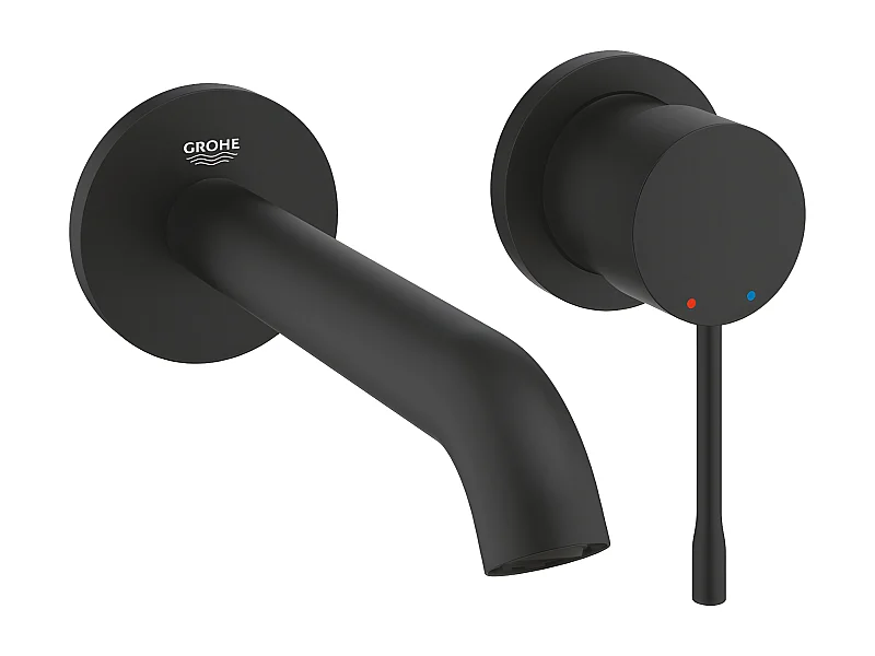 Mitigeur lavabo mural GROHE Essence Taille M noir mat