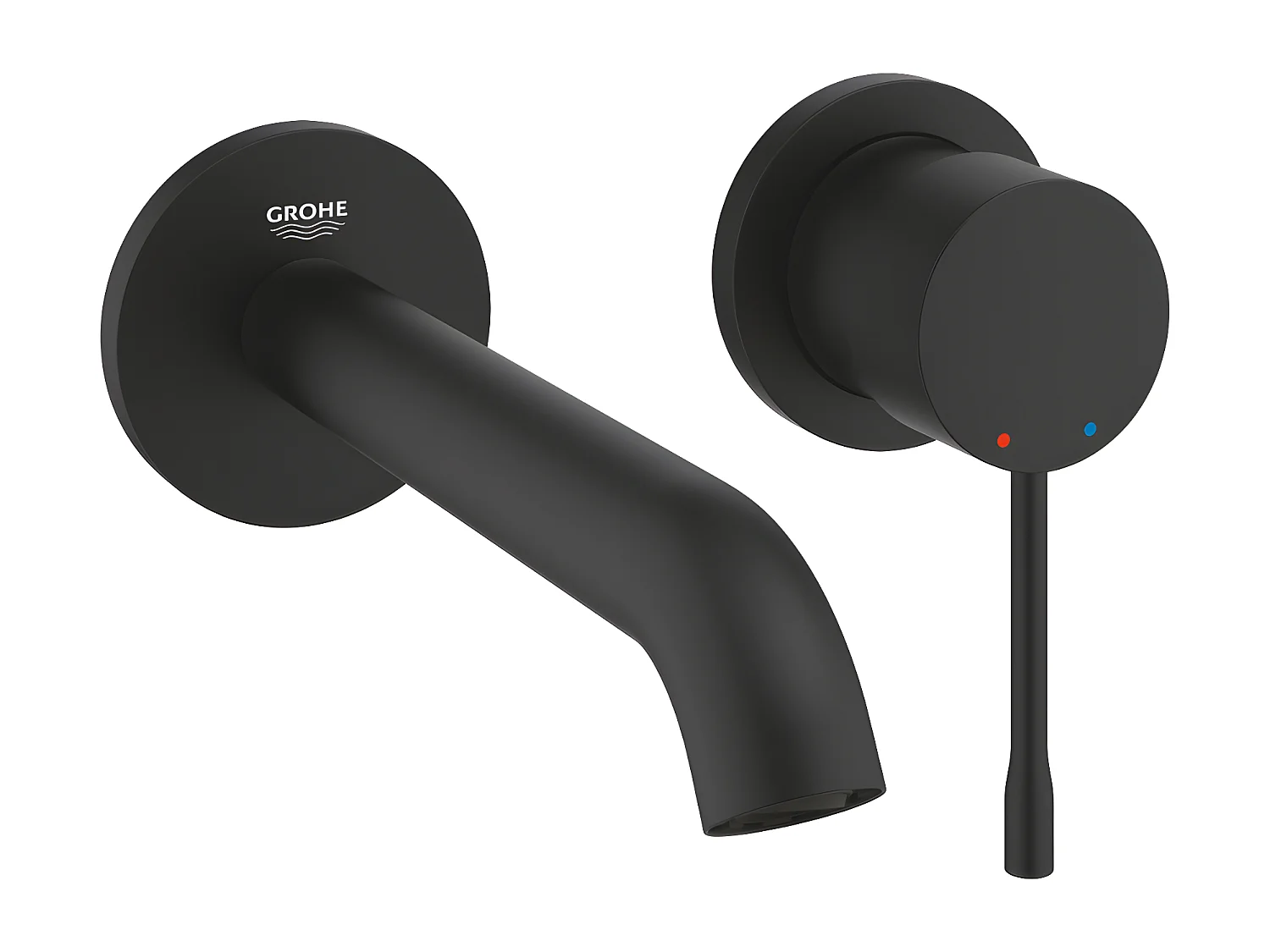 GROHE Essence Mezclador de lavabo de pared Talla M negro mate