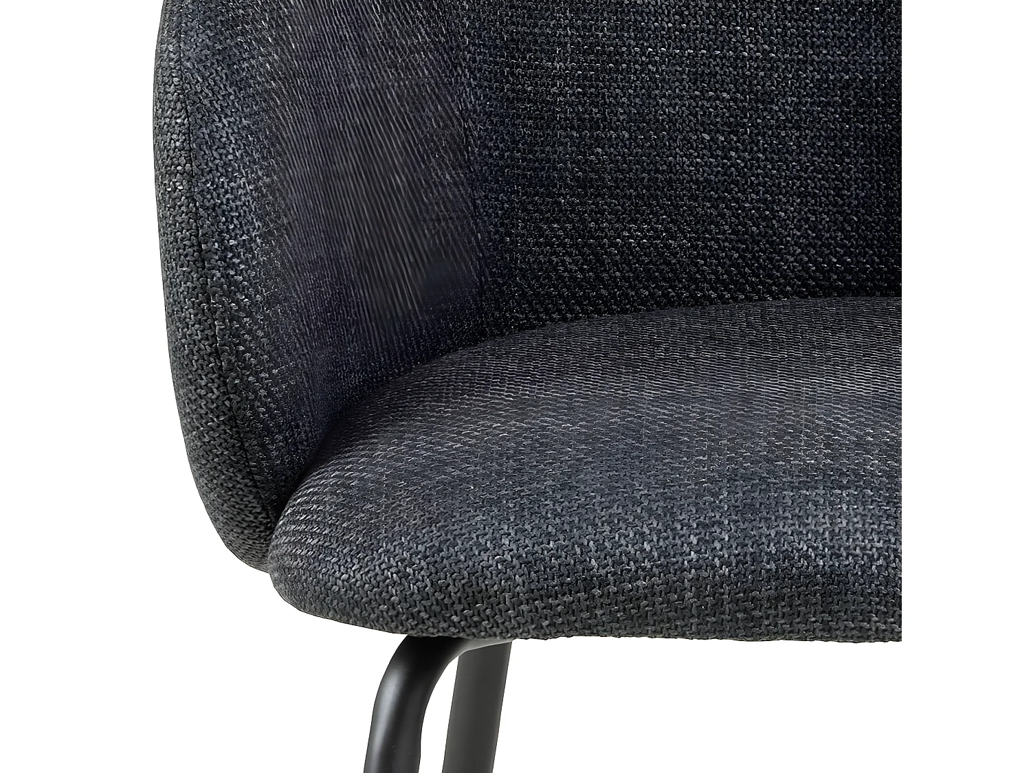 Leanor eetkamerstoel met armleuningen grijs.