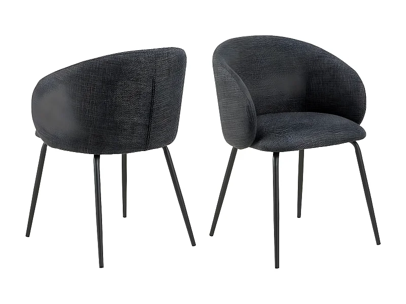 Eleanor Esszimmerstuhl mit Armlehne grau.