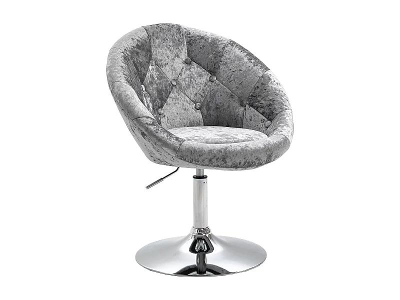 COCKTAILSESSEL HAVANNA Samt Silber