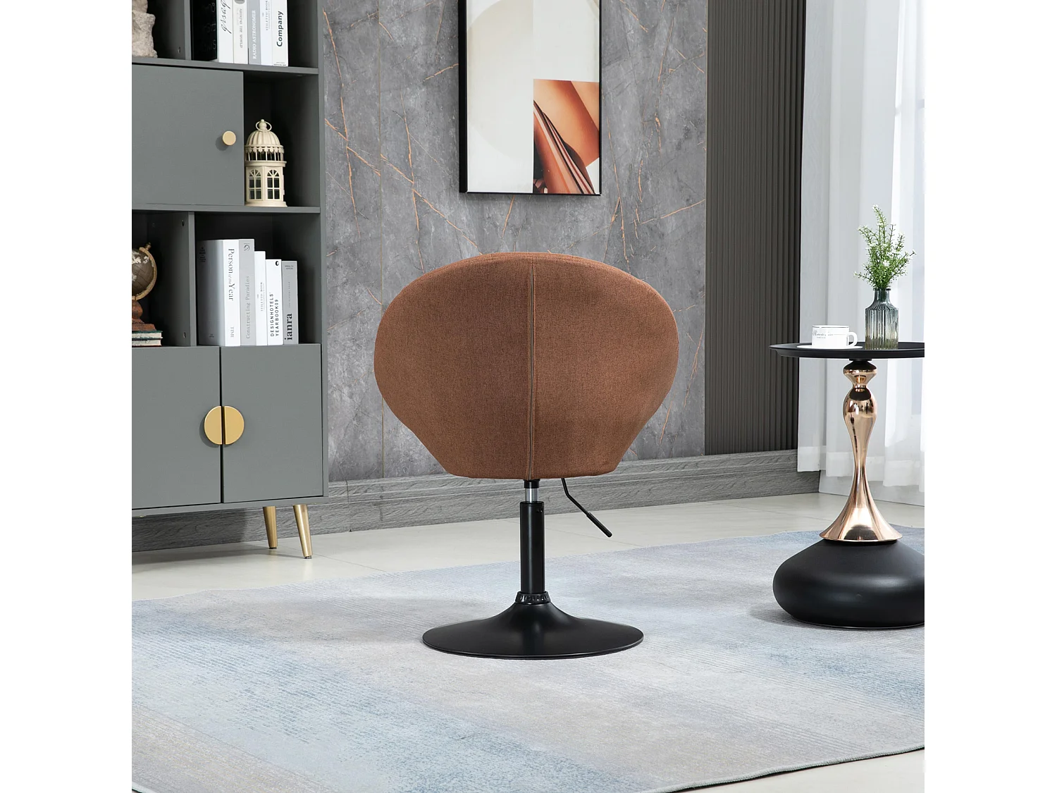 COCKTAILSESSEL HAVANNA Stoffbezug Braun