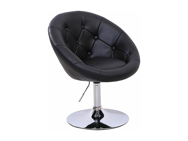 COCKTAILSESSEL HAVANNA Kunstleder Schwarz