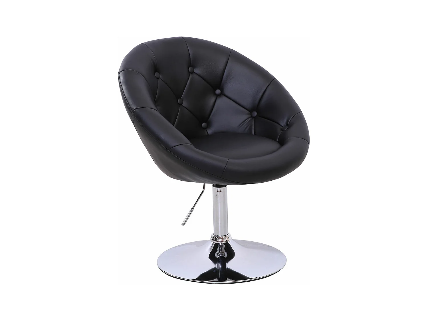 COCKTAILSESSEL HAVANNA Kunstleder Schwarz