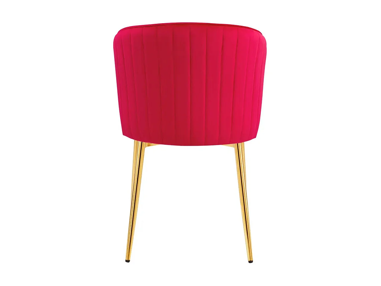 Lot de 4 chaises moderne DIANA gold velours fushia