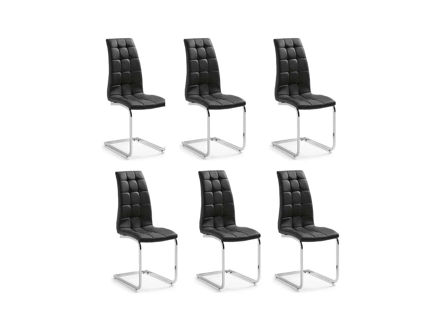 Lot de Chaises BELLA simili cuir