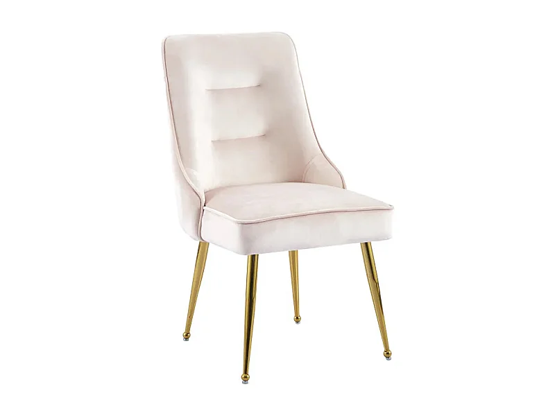 Lot de chaises luxury ZIP en velours pieds Gold