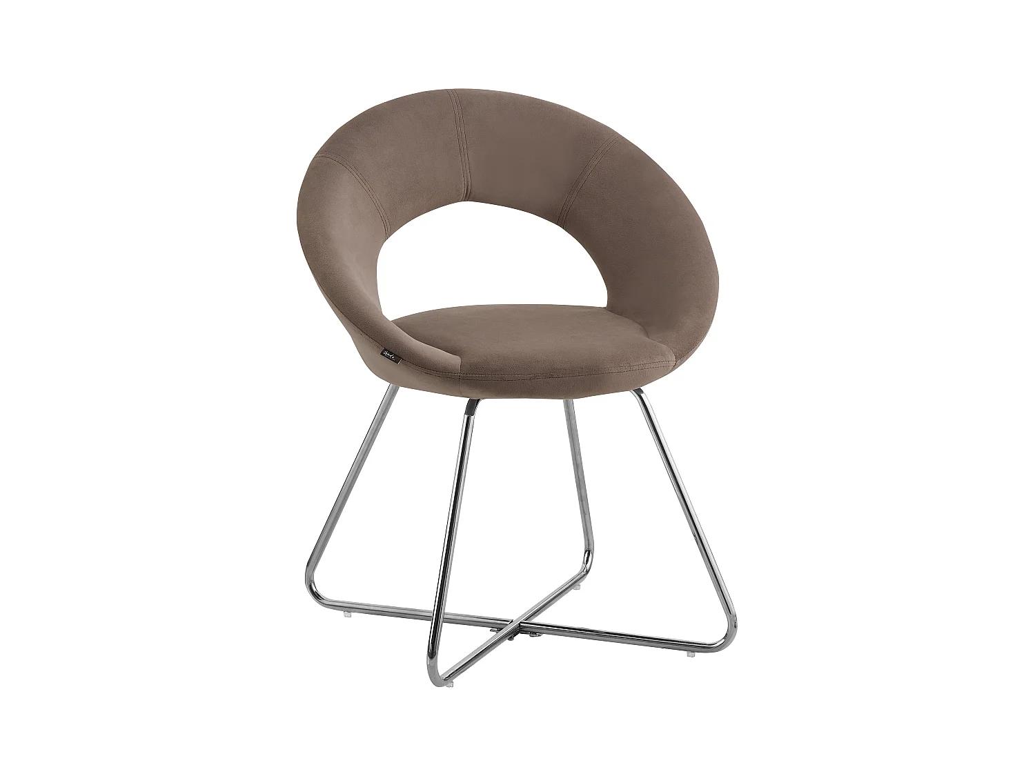 Lot de 4 Chaises BUBBLE Chrome velours
