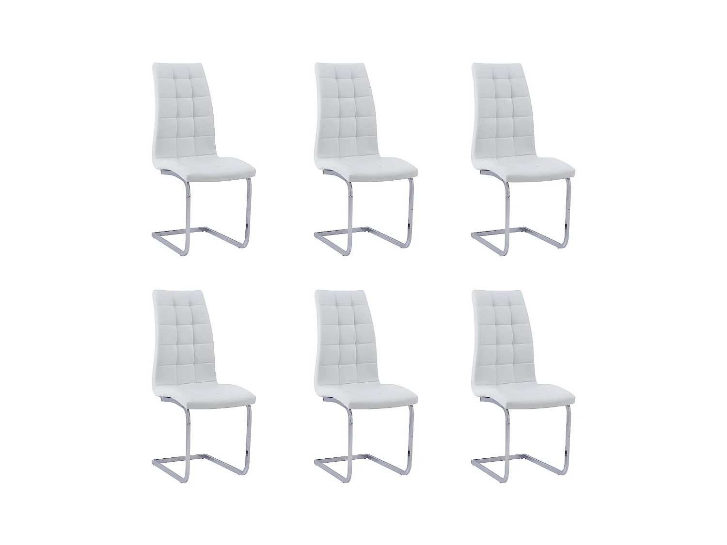 Lot de Chaises BELLA simili cuir