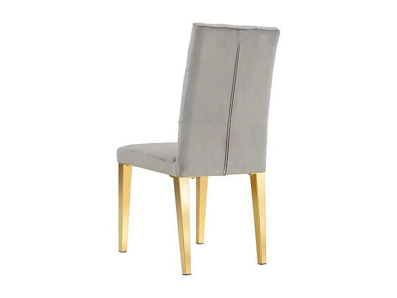 Lot de 2 chaises NEVADA capitonnés gold