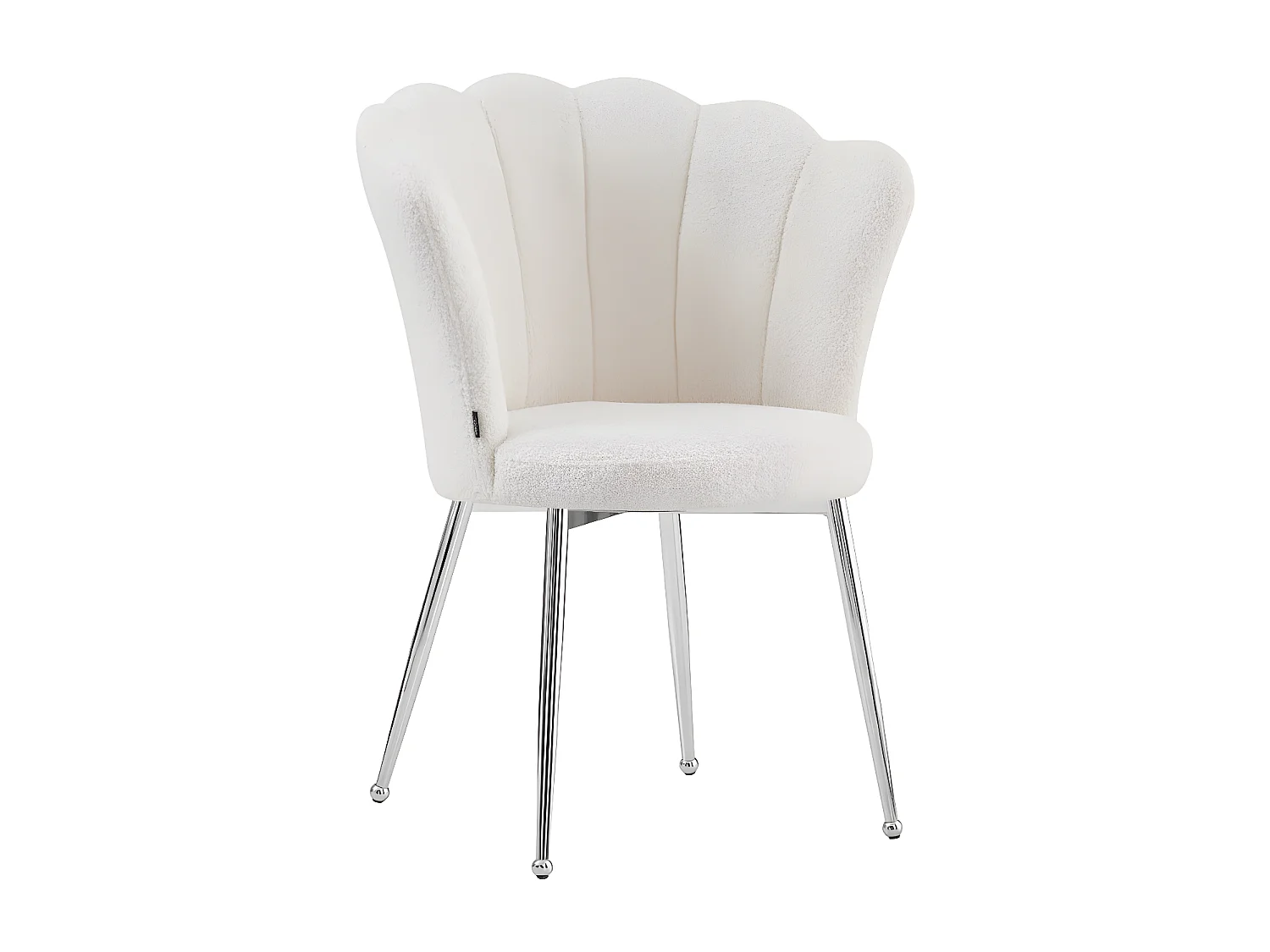 Lot de 2 chaises NYMPHEA Chrome Molletonné Doudou