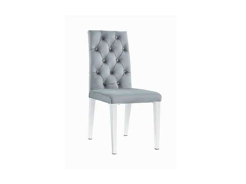 Lot de chaises NEVADA capitonnés chrome