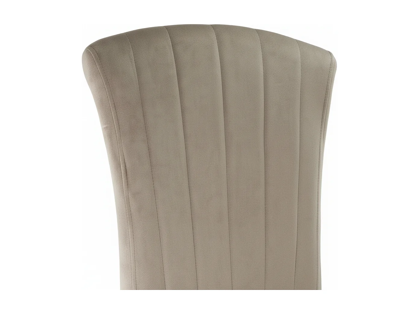 Lot de 6 Chaises baroque LOUIS Chrome Velours Moka