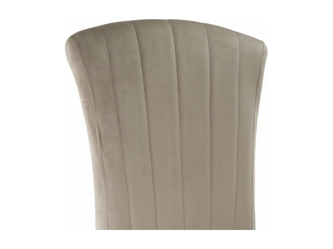 Lot de 6 Chaises baroque LOUIS Chrome Velours Moka