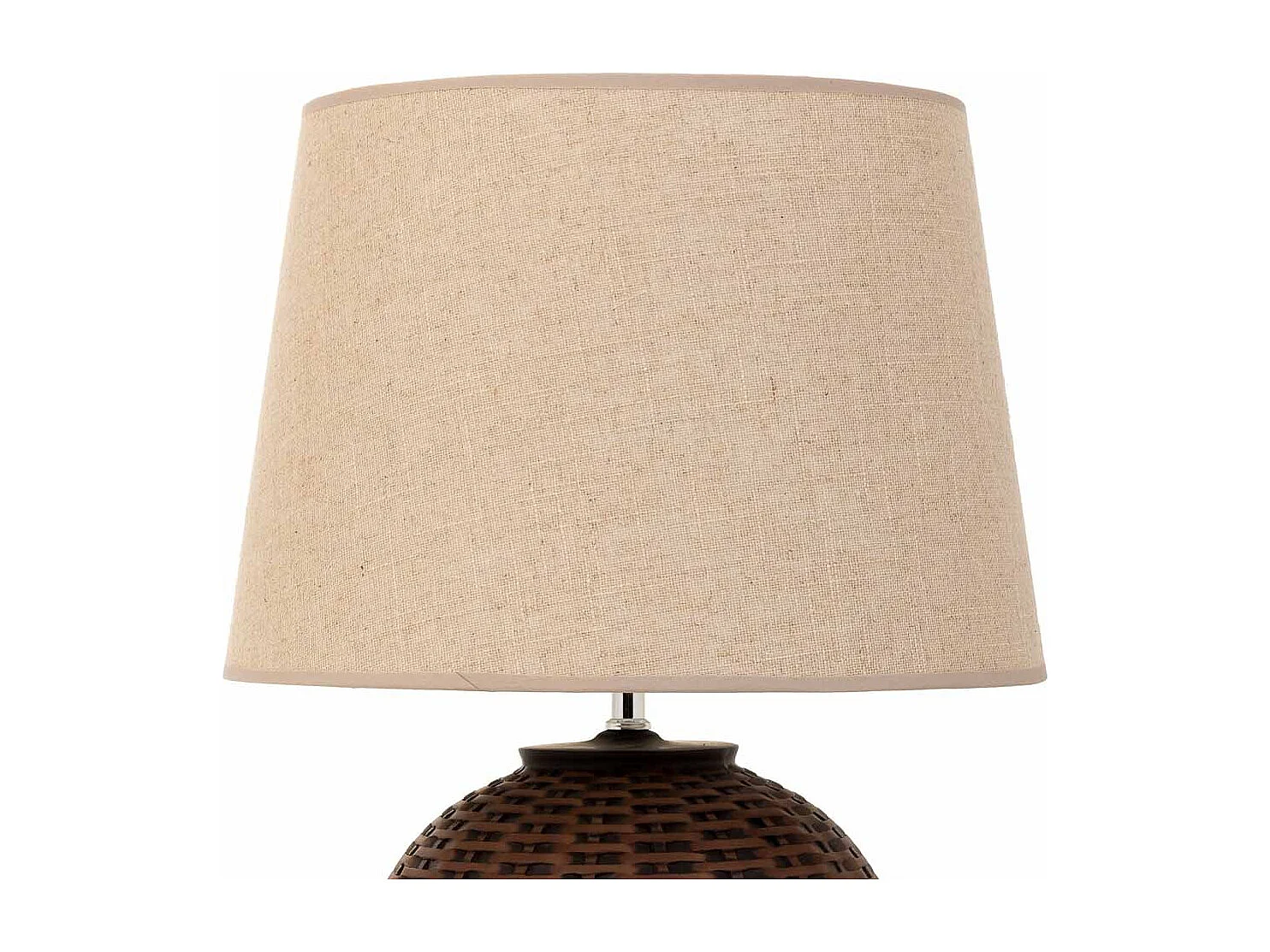 Candeeiro de mesa em poliresina castanho