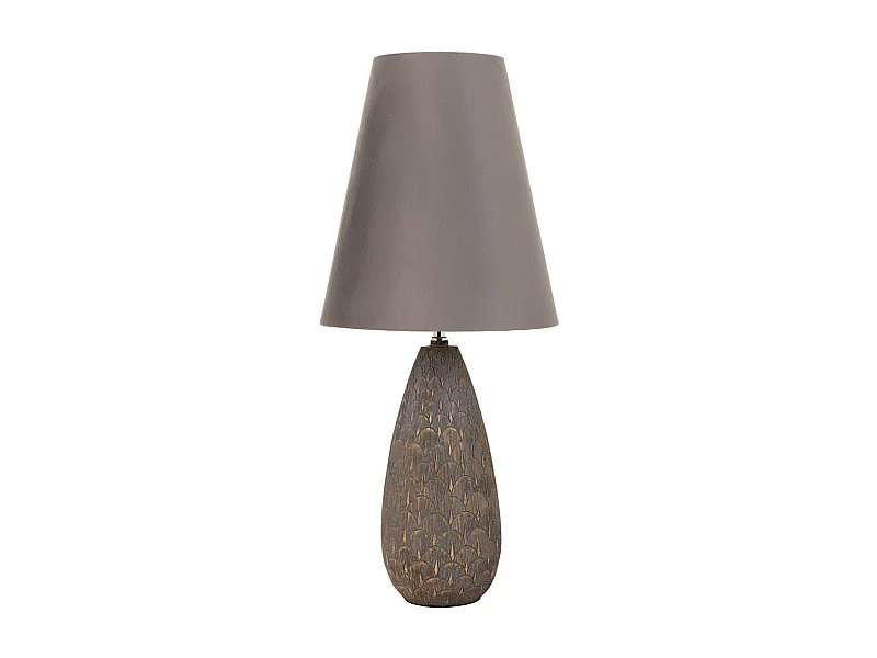 Candeeiro de mesa em poliresina dourada