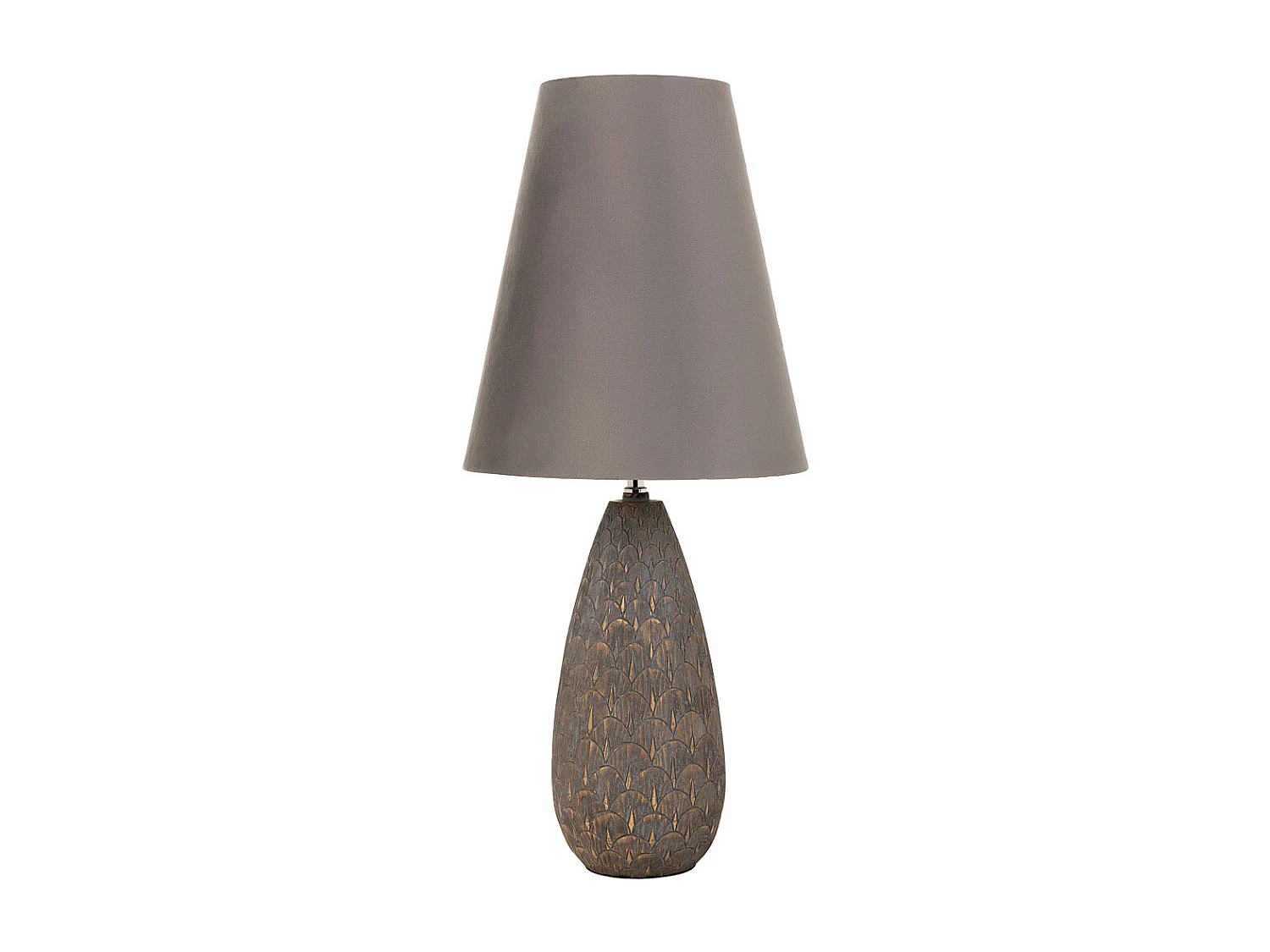 Lámpara de mesa de poliresina dorada