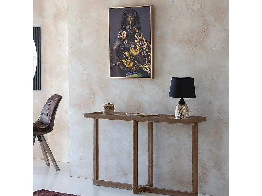 Candeeiro de mesa de cerâmica dourada 13,5x13,5x26,5