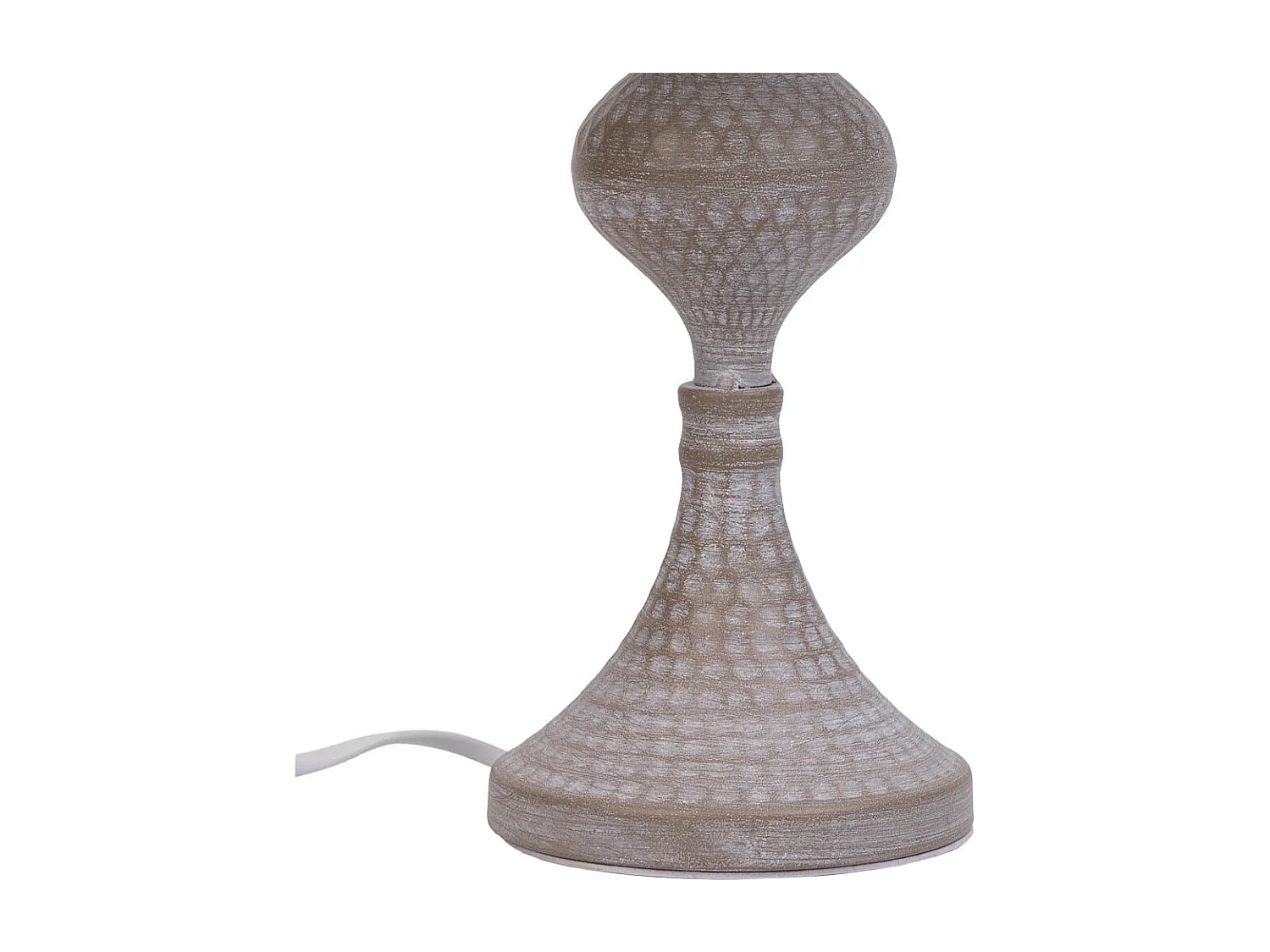 Graue Metalltischlampe 23x23x41h cm