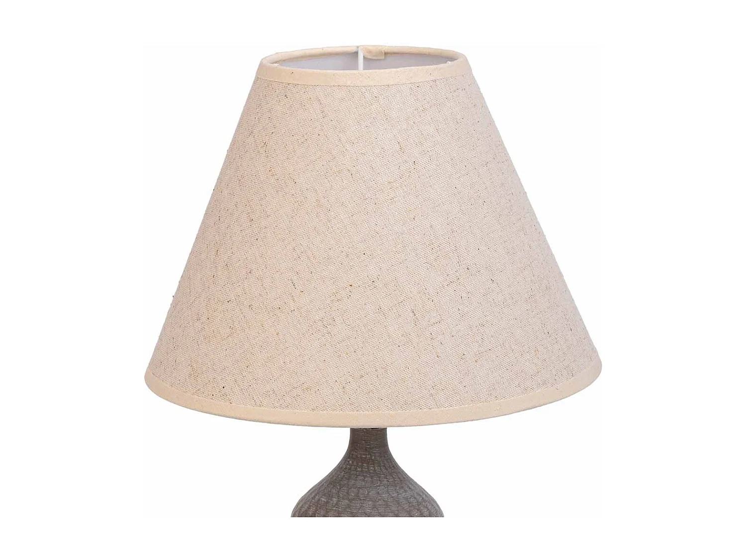 Graue Metalltischlampe 23x23x41h cm