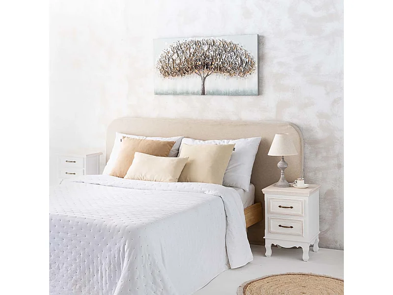 Lampada da tavolo in metallo grigio 23x23x41h