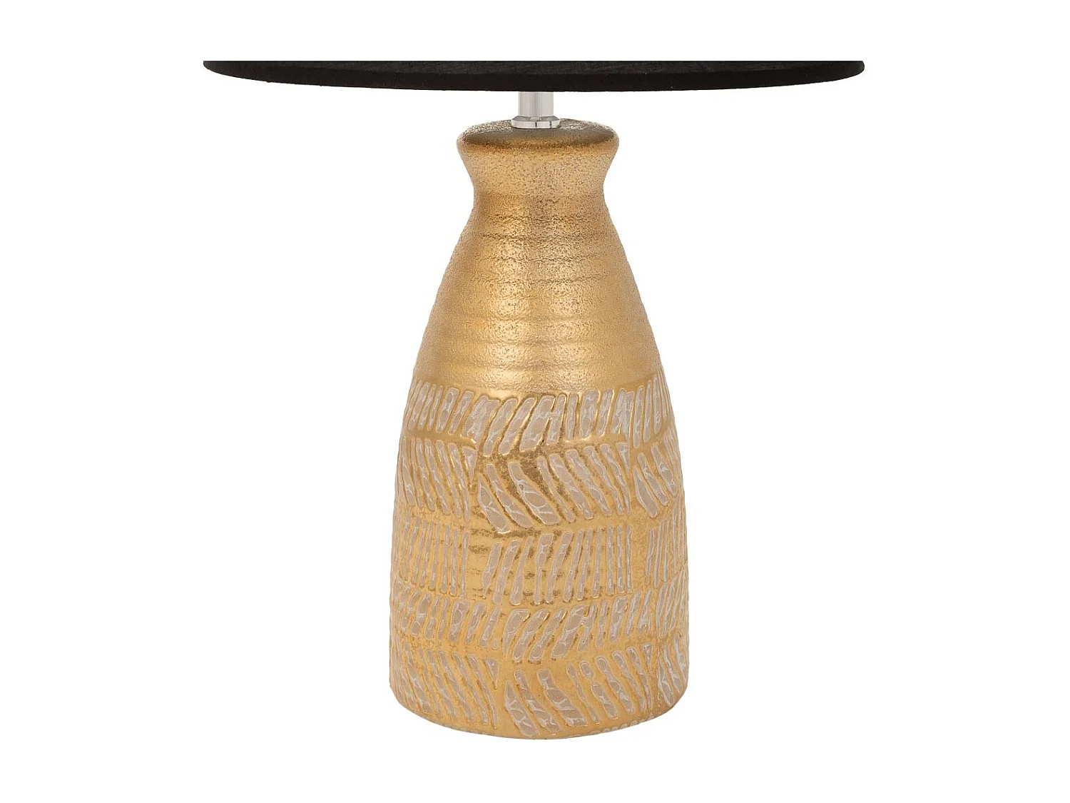 Candeeiro de mesa de cerâmica dourada 14,5x14,5x35,5 cm