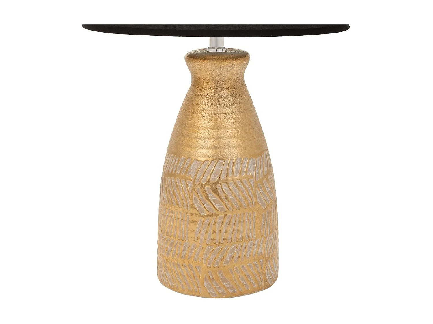 Goldene Tischlampe aus Keramik, 14,5x14,5x35,5 h cm