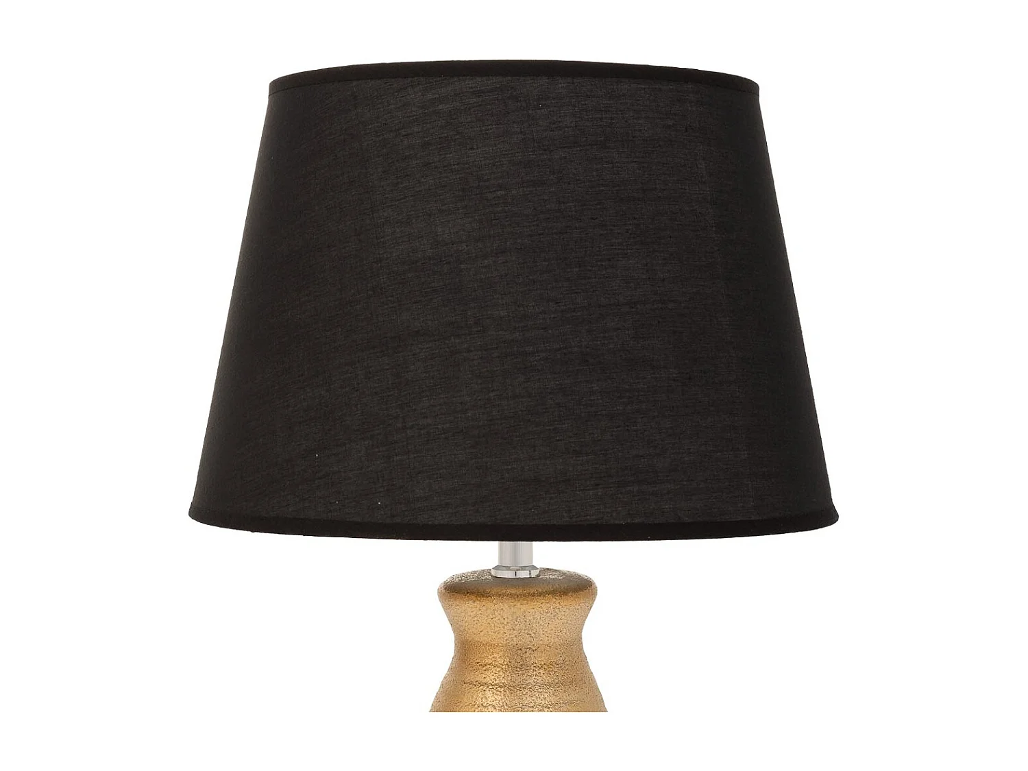 Goldene Tischlampe aus Keramik, 14,5x14,5x35,5 h cm