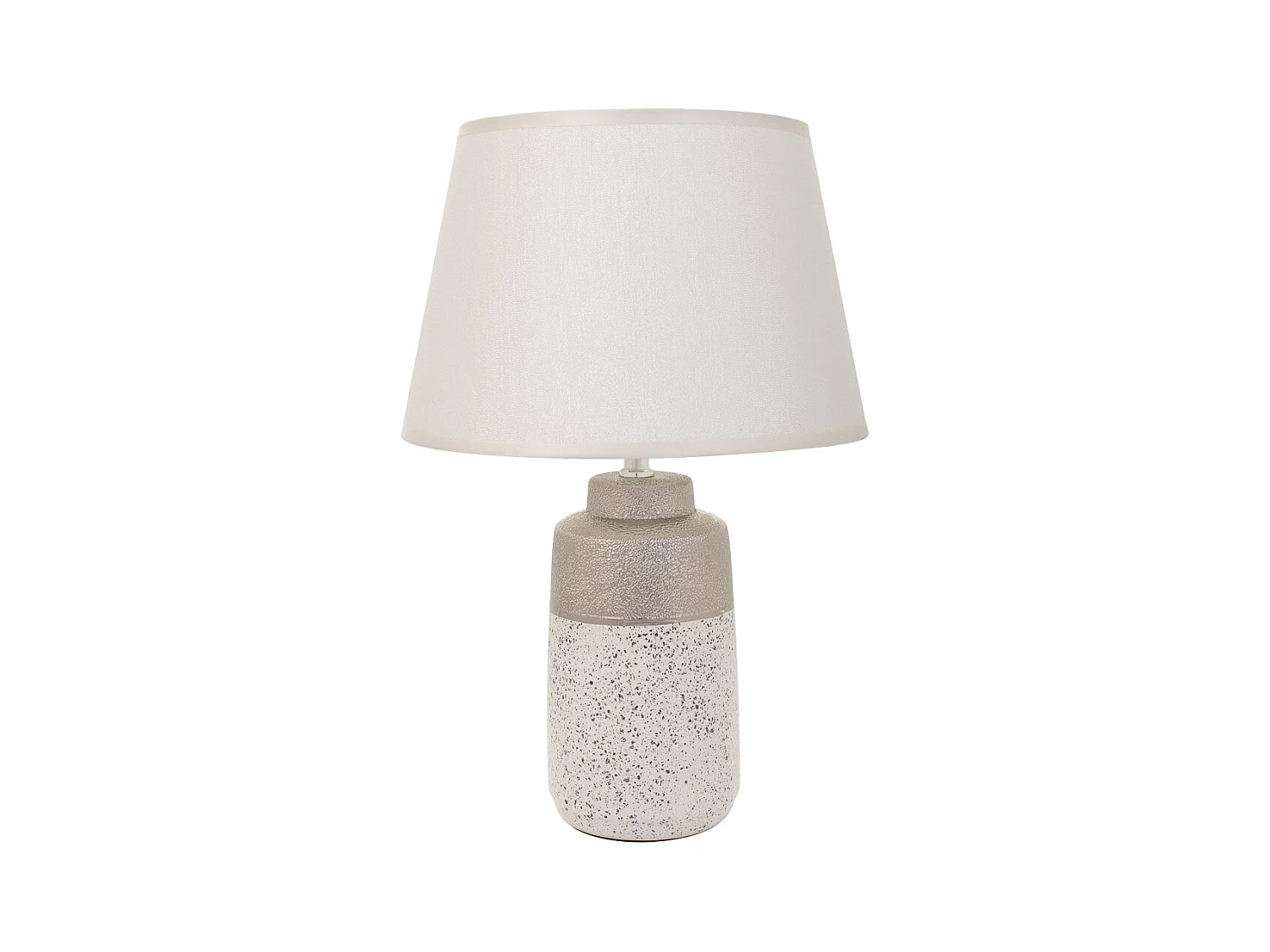 Lampe de table en céramique argentée 12,5x12,5x30,5h