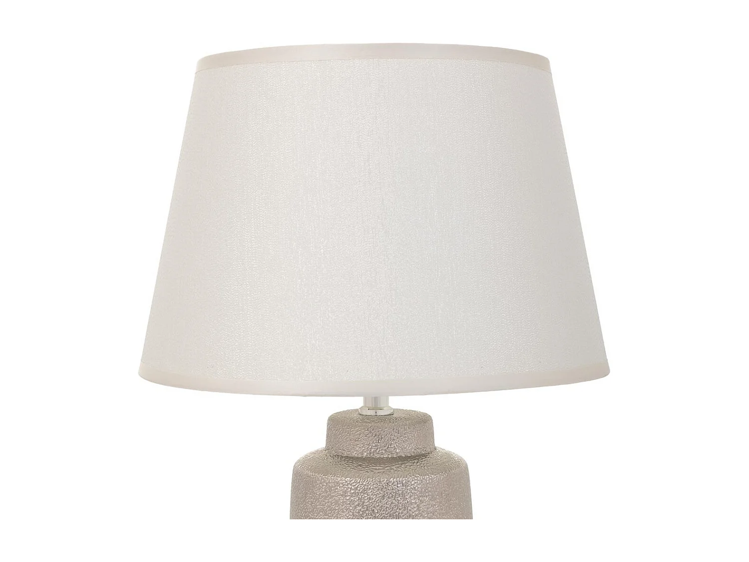 Lampada da tavolo in ceramica argento 12,5x12,5x30,5h