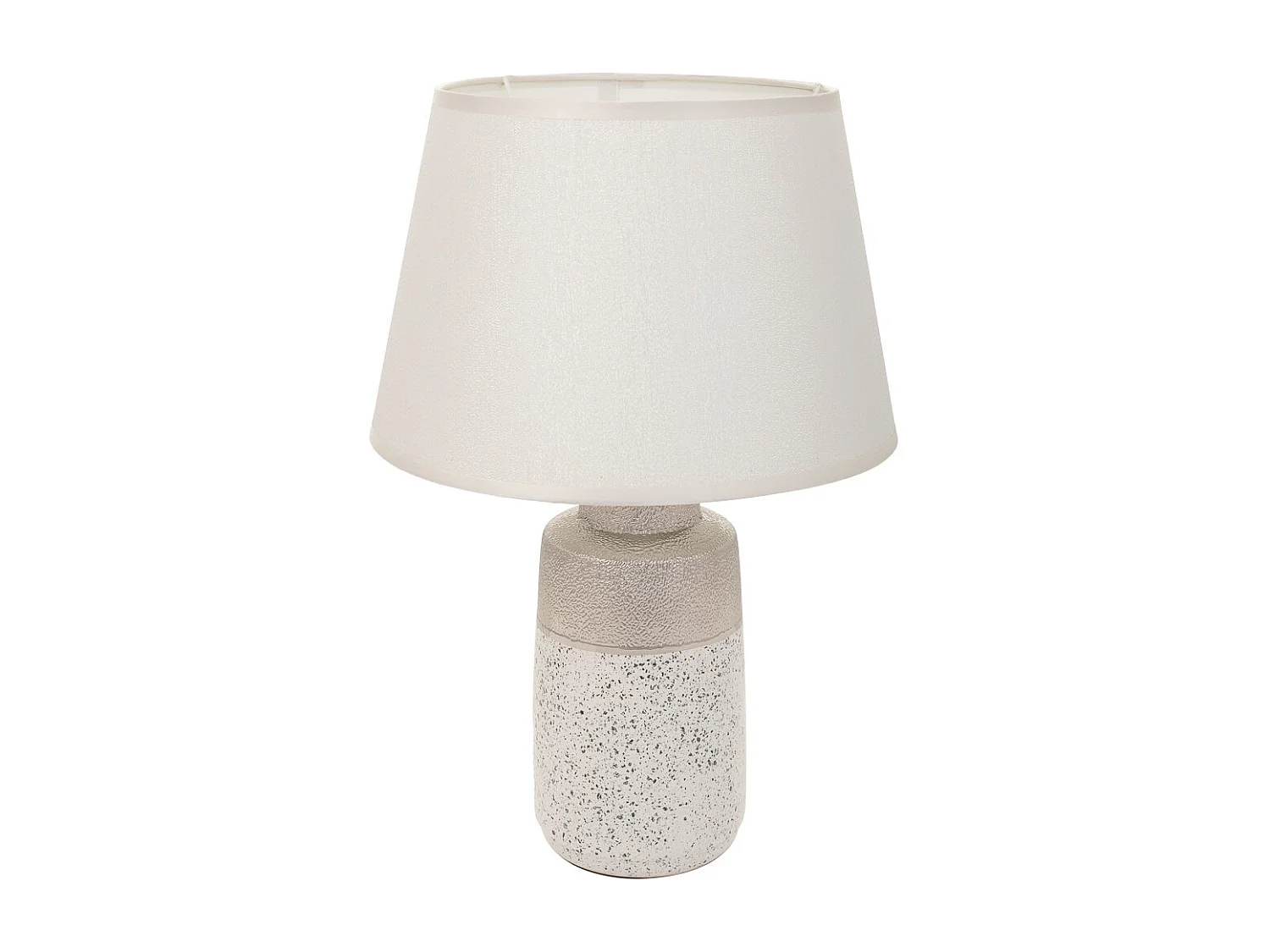 Lampe de table en céramique argentée 12,5x12,5x30,5h