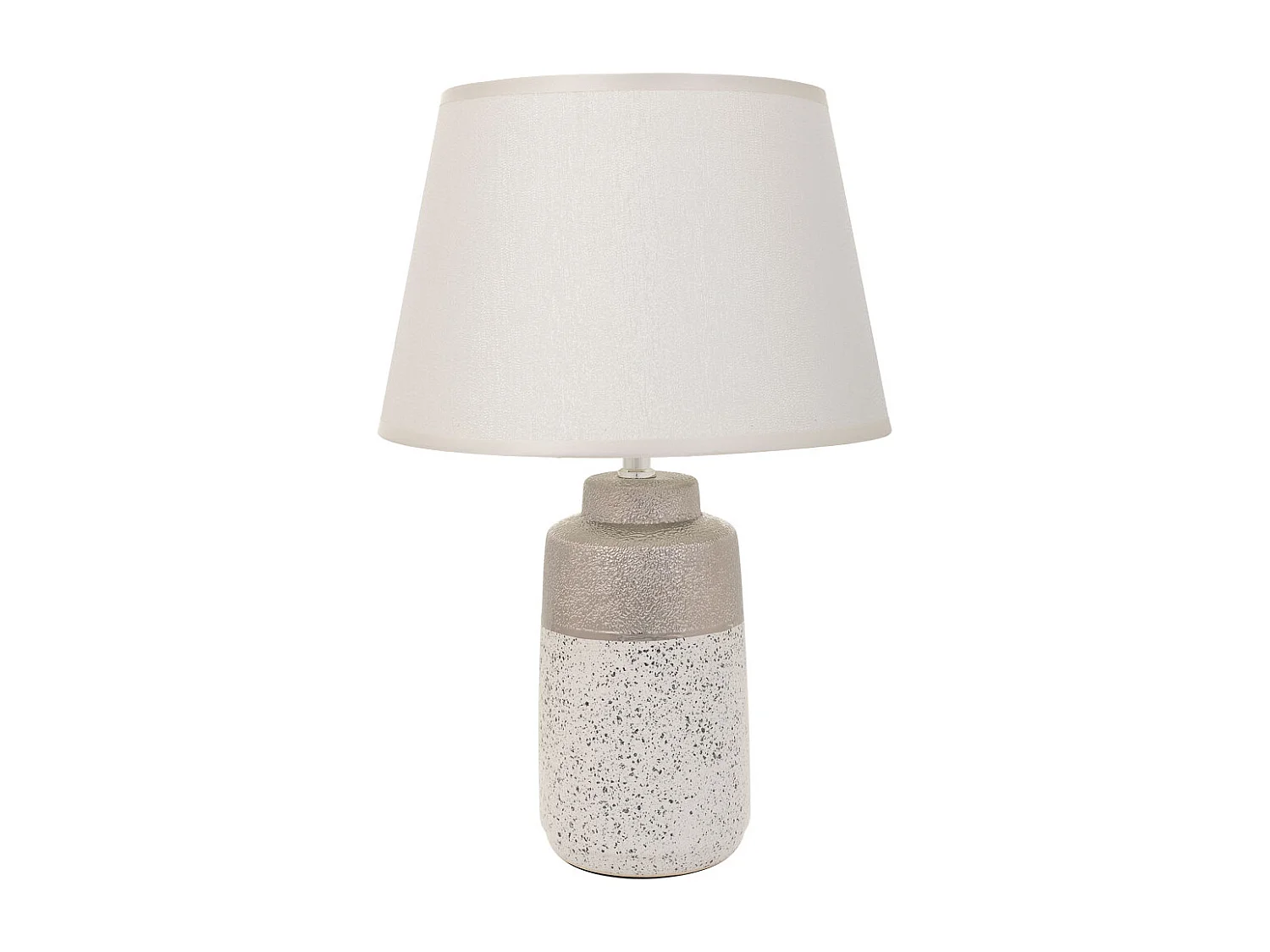 Lampe de table en céramique argentée 12,5x12,5x30,5h