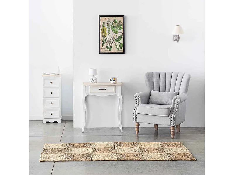 Lámpara de mesa de metal blanca 14x14x21