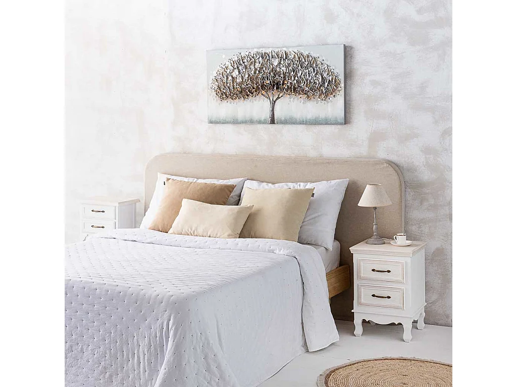 Candeeiro de mesa em metal cinzento 20x20x34