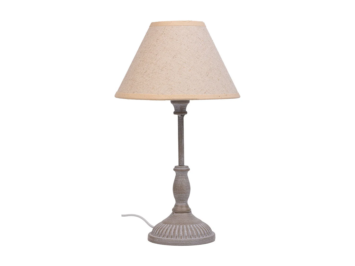 Candeeiro de mesa em metal cinzento 20x20x34