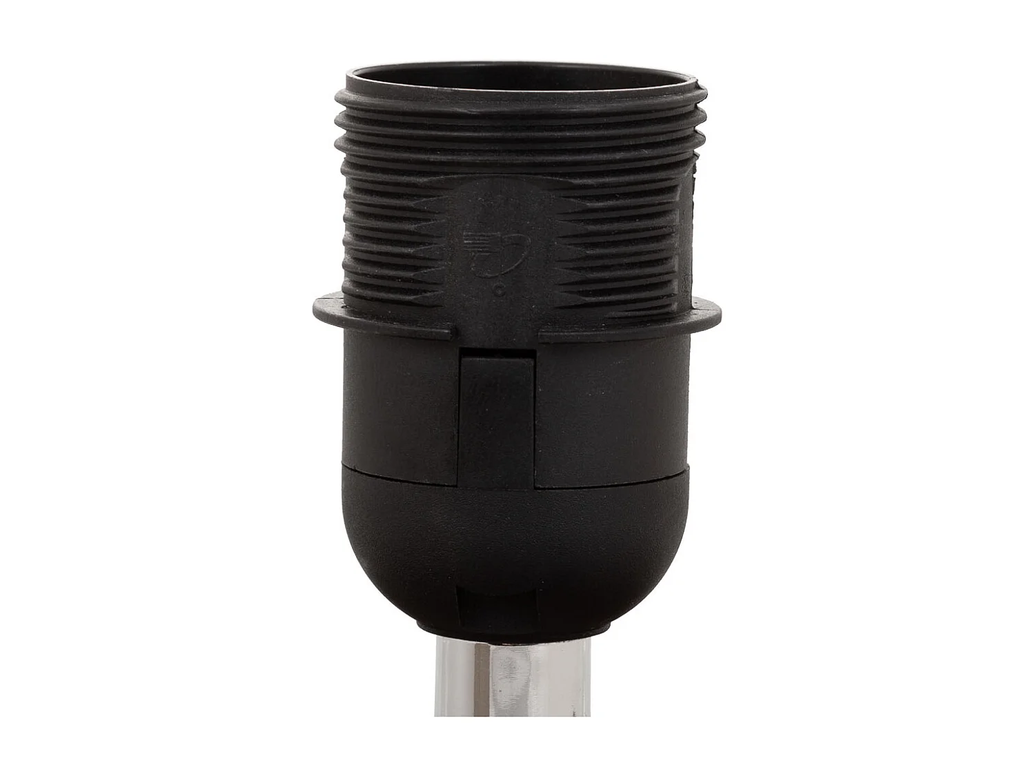 Candeeiro de mesa em poliresina castanho