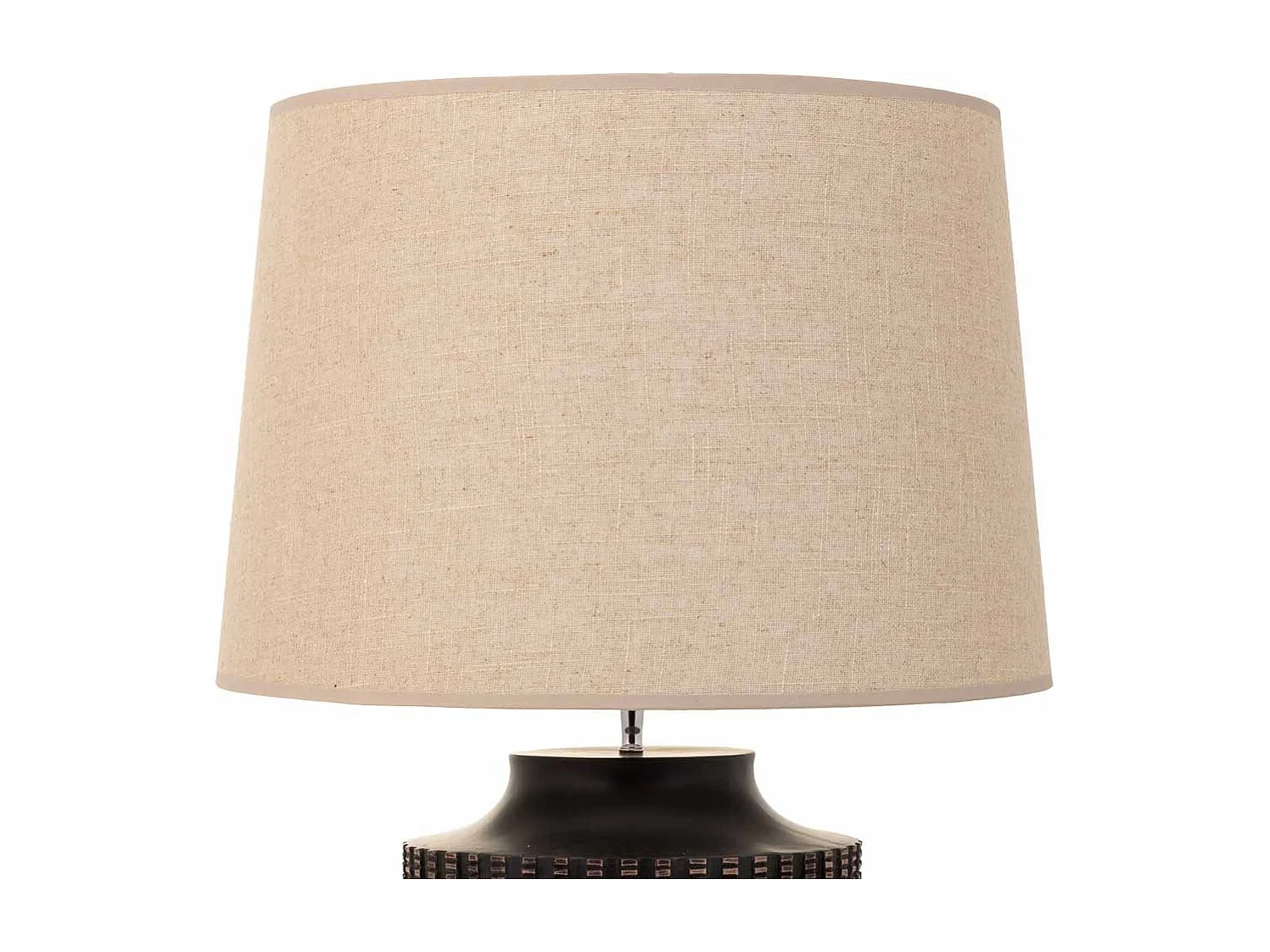 Braune Tischlampe aus Polyresin