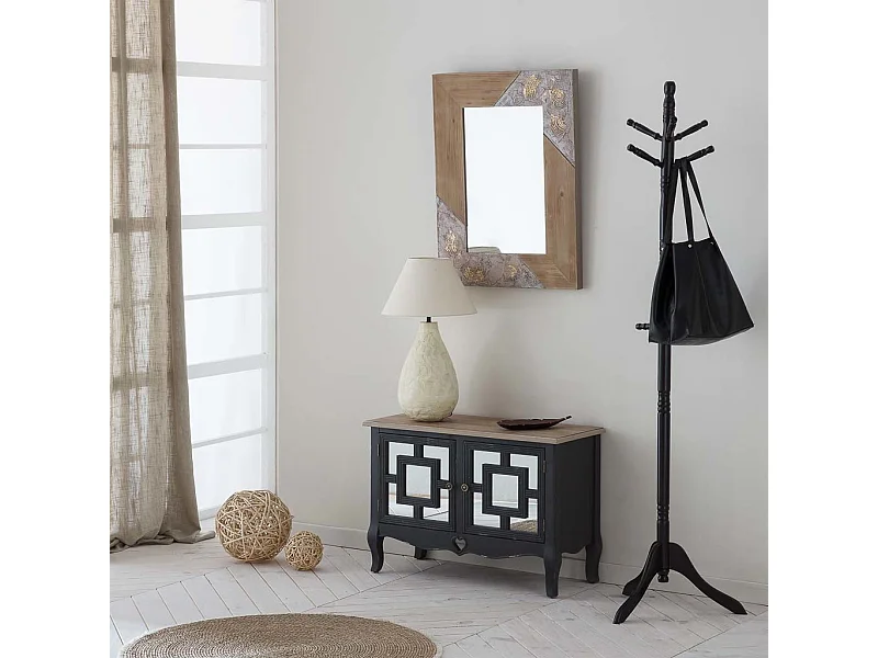 Lampada da tavolo in metallo panna 33x33x60h