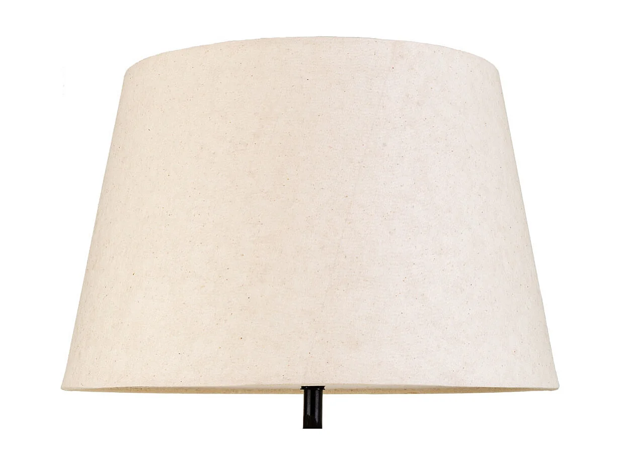 Cremefarbene Tischlampe aus Metall, 25x25x63h cm