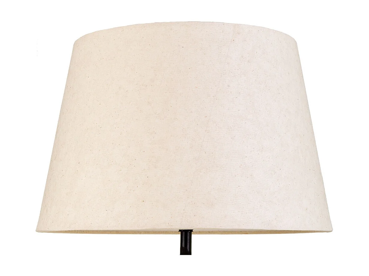 Cremefarbene Tischlampe aus Metall, 25x25x63h cm