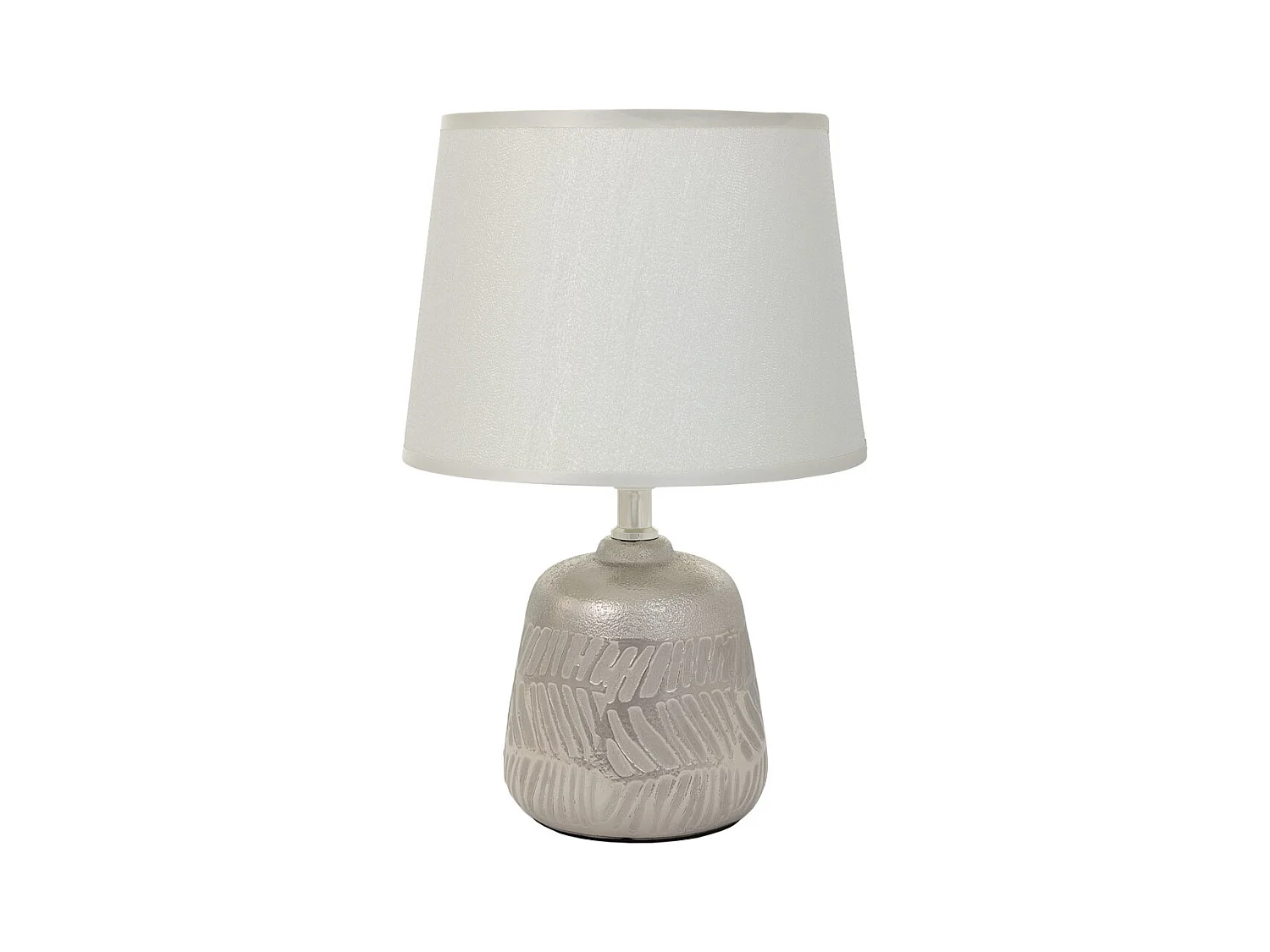 Lampe de table en céramique argentée 13x13x21,5h