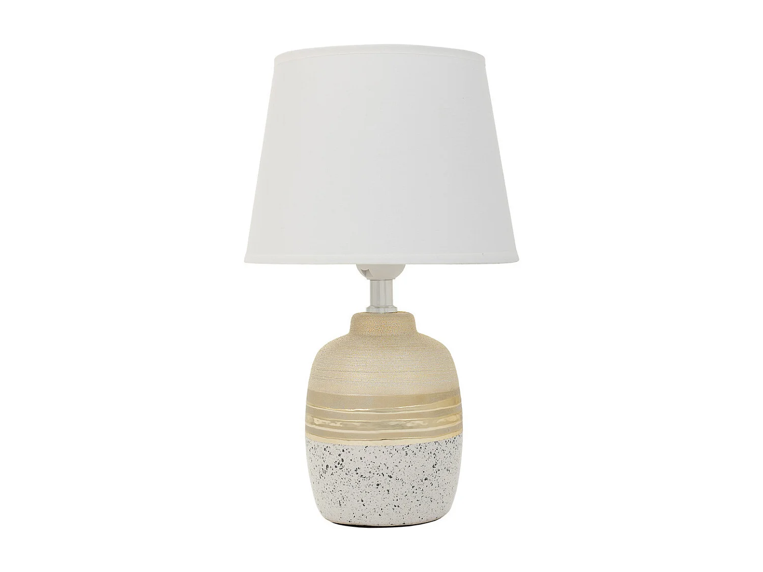 Goldene Keramik-Tischlampe 12x12x23h cm