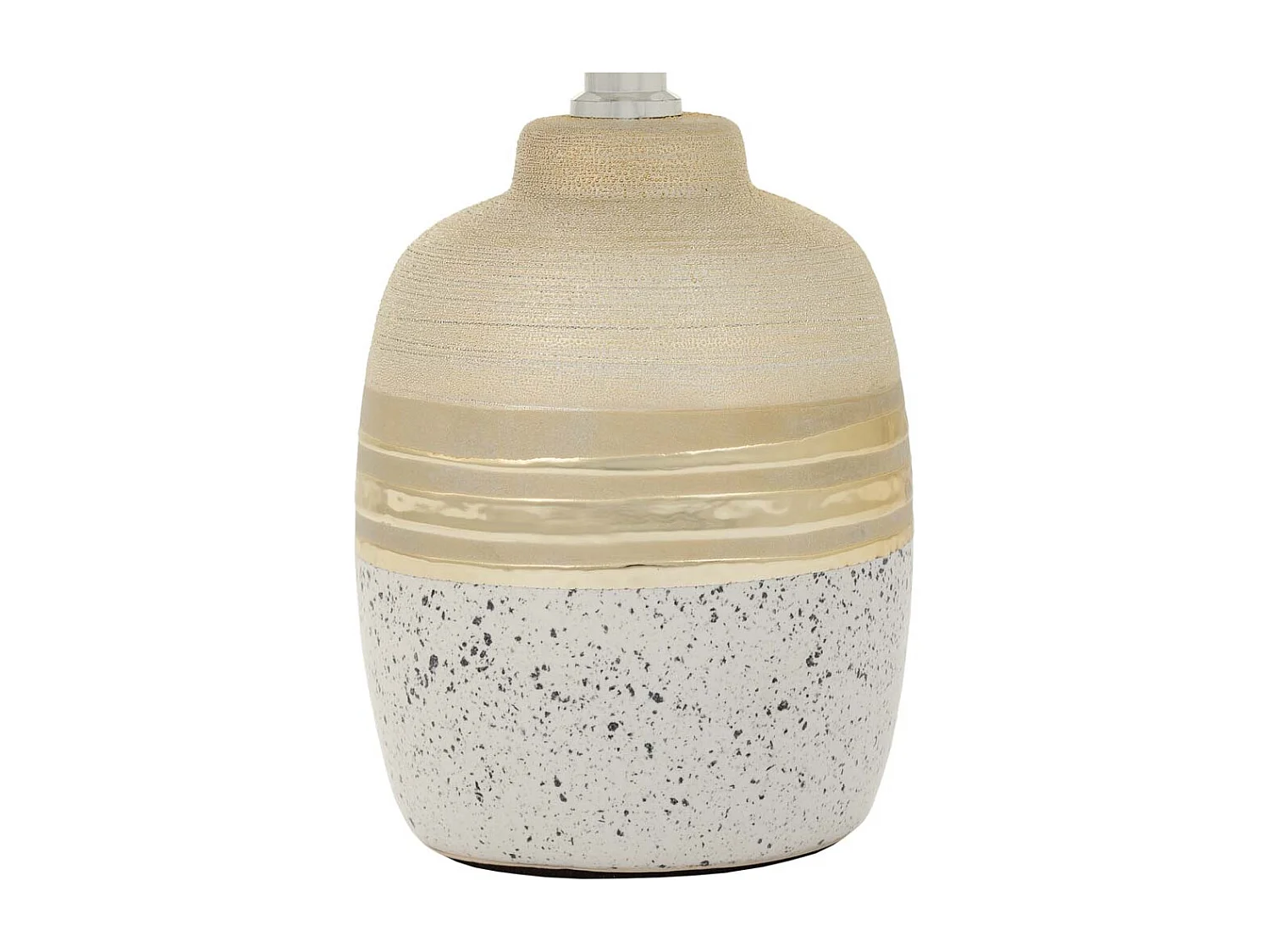 Goldene Keramik-Tischlampe 12x12x23h cm