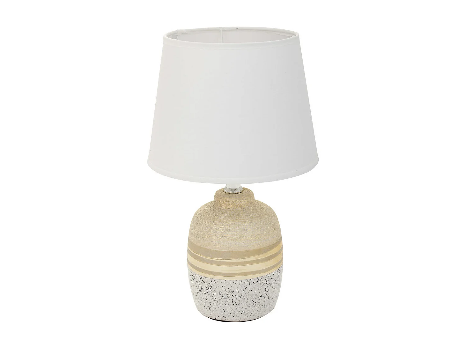 Goldene Keramik-Tischlampe 12x12x23h cm