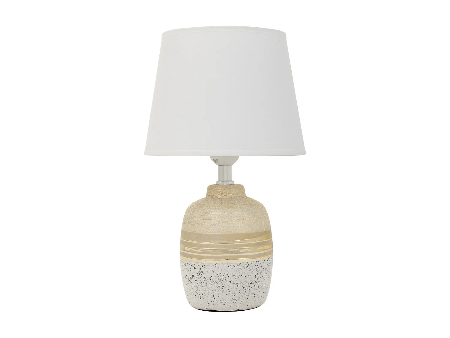 Goldene Keramik-Tischlampe 12x12x23h cm