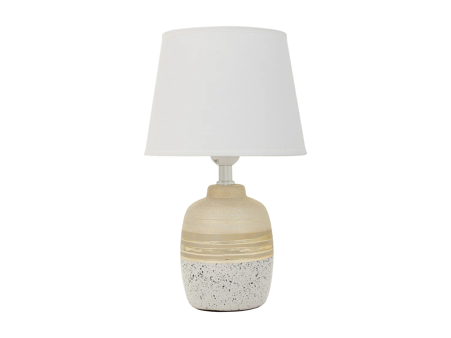 Goldene Keramik-Tischlampe 12x12x23h cm