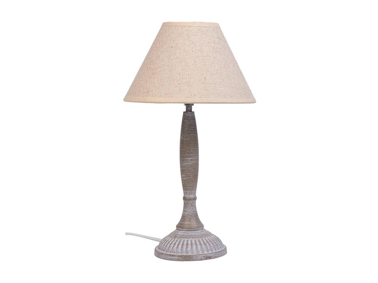 Lampe de table en métal gris 20x20x34h