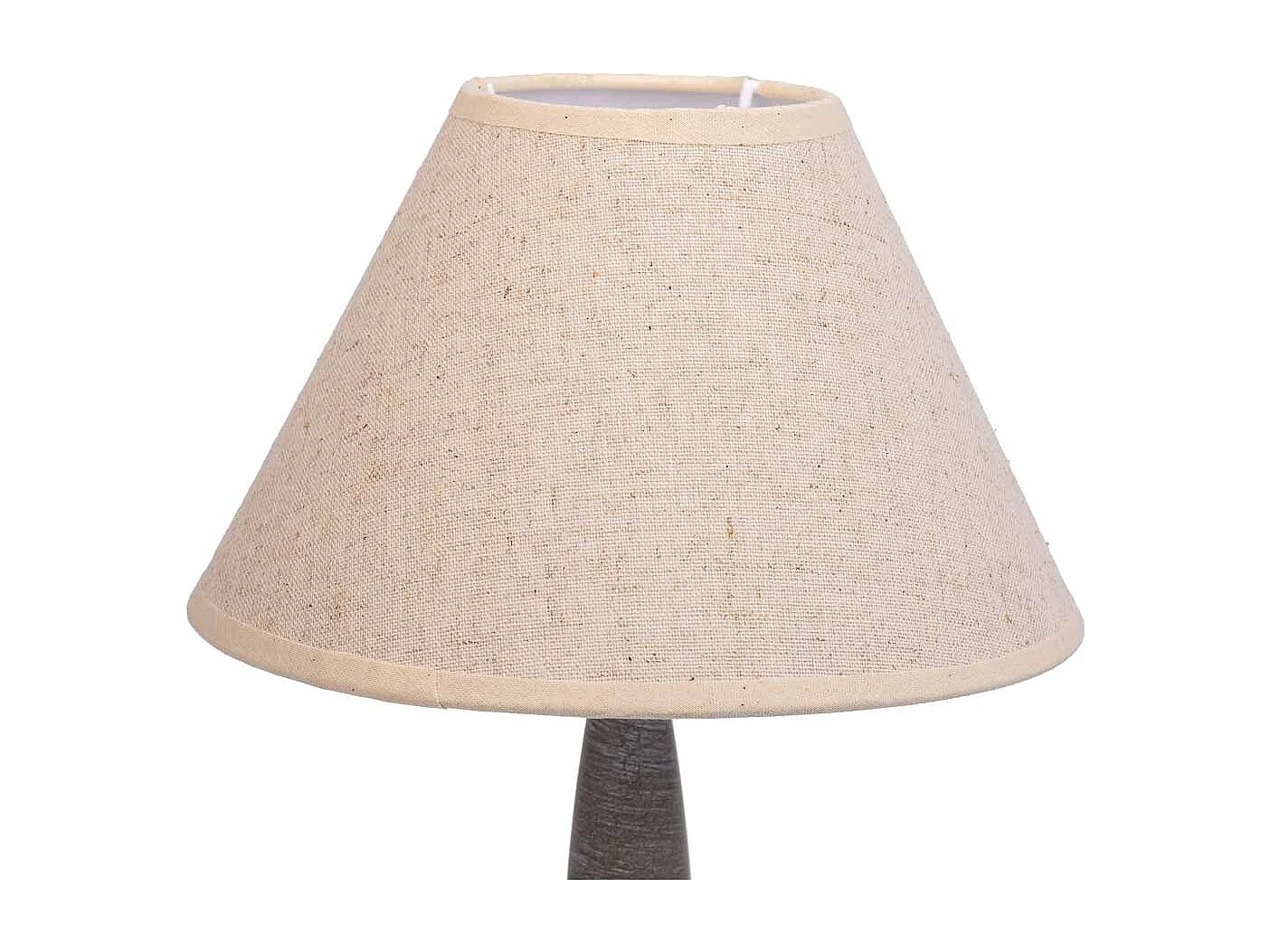 Lampe de table en métal gris 20x20x34h