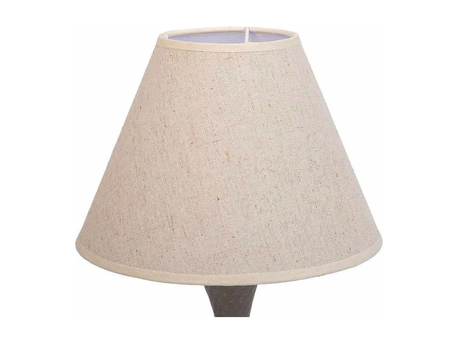 Lampada da tavolo in metallo grigio 23x23x38h
