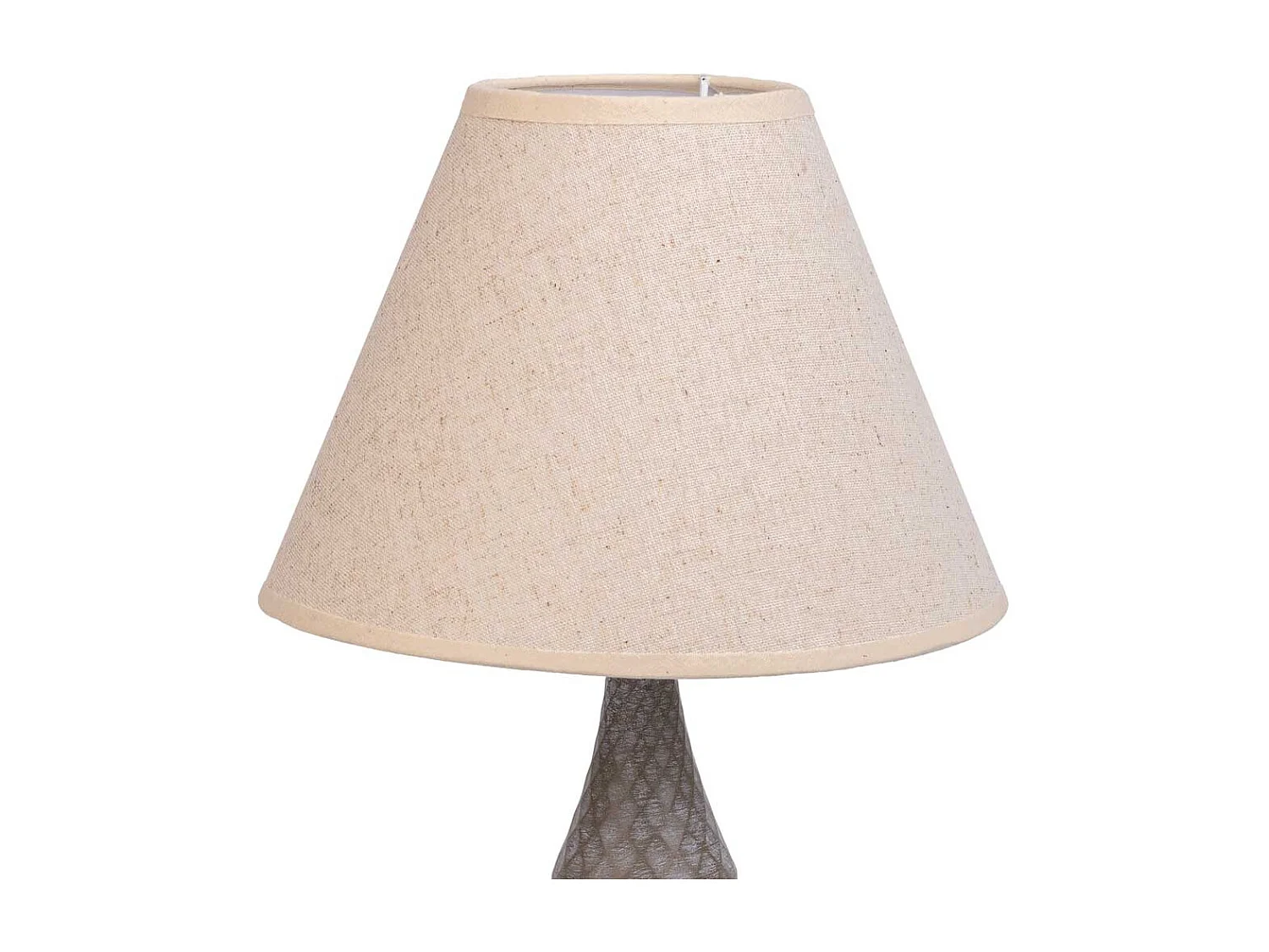 Graue Metalltischlampe 23x23x46h cm